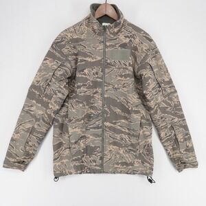 Massif Elements Jacket Men S Gray Green Tiger Stripe Flame Resistant Fleece USA